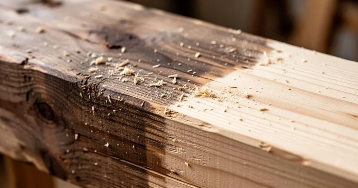 Rénovation maison : techniques de sablage et peinture pour blanchir vos poutres au plafond – image 3