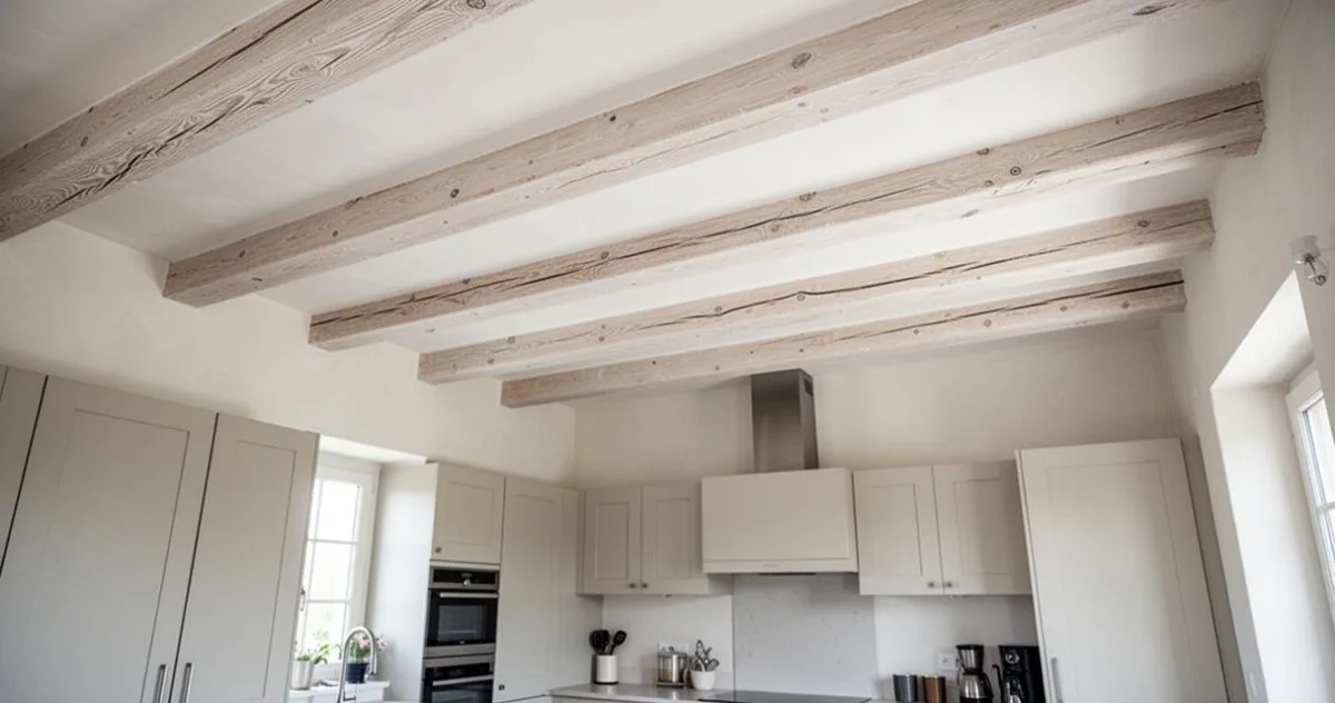 Rénovation maison : techniques de sablage et peinture pour blanchir vos poutres au plafond – image 4