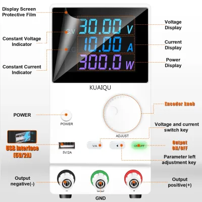 Alimentation de laboratoire réglable à écran LED – image 2