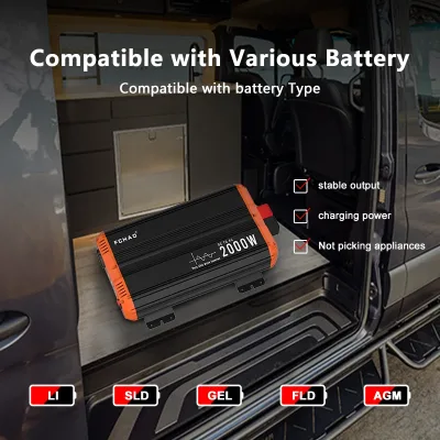 Convertisseur de courant 12 V vers 230 V, sinusoïdal – image 2