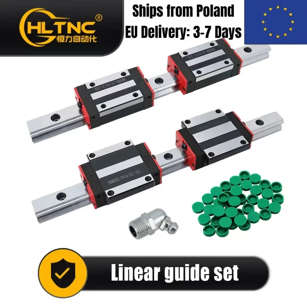 Kit de rails de guidage linéaire 20 mm en acier