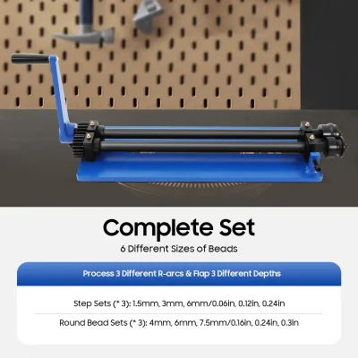 Machine à cintrer les tôles en acier, bleue – image 2