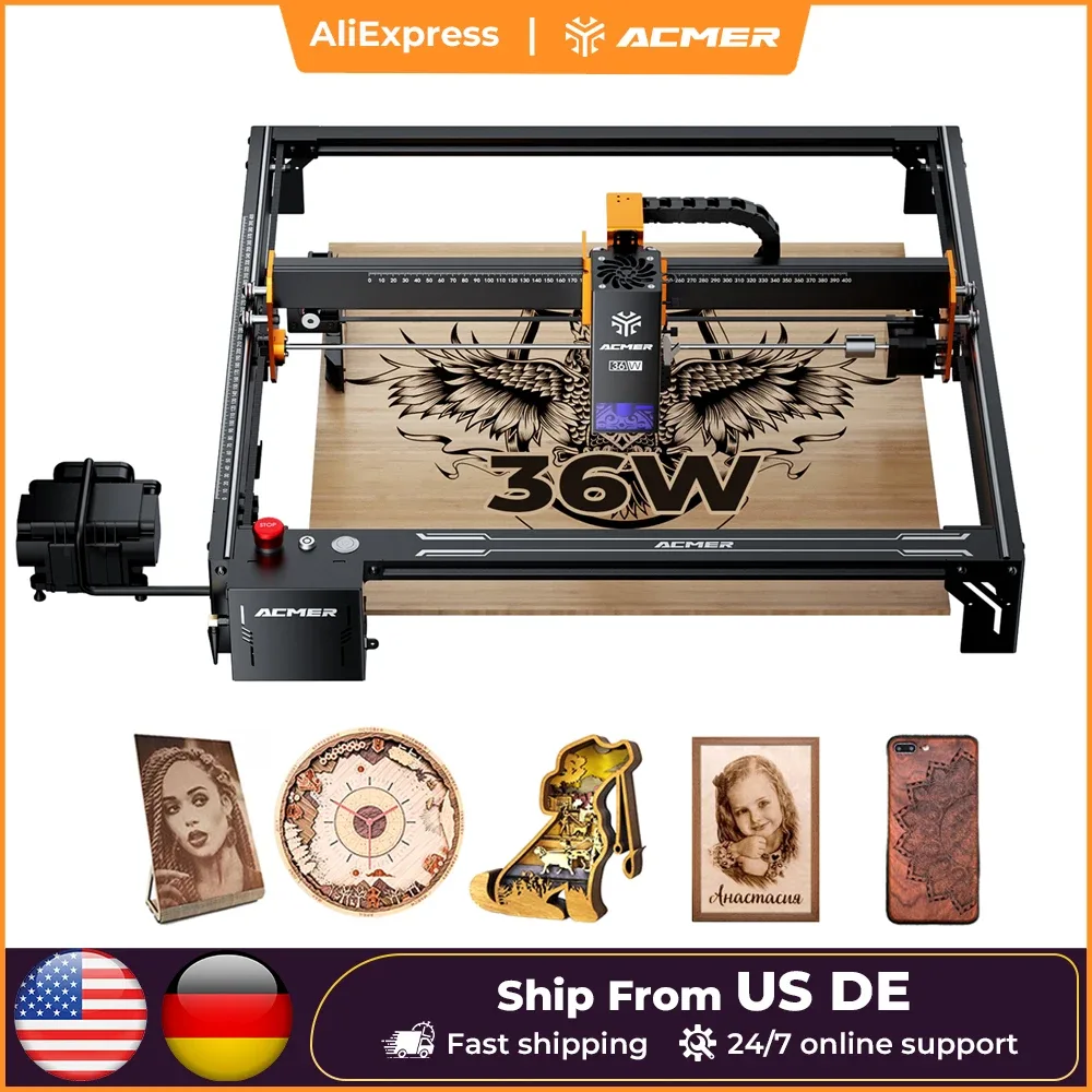 Machine de gravure et découpe laser 36 W ou 48 W