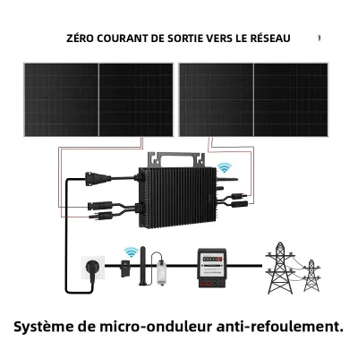Micro-onduleur solaire de balcon 1200 W, Wi-Fi – image 2