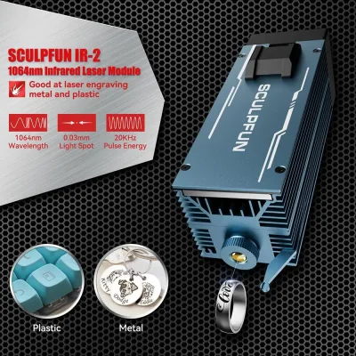 Module laser infrarouge 2 W, 1064 nm, bleu – image 2