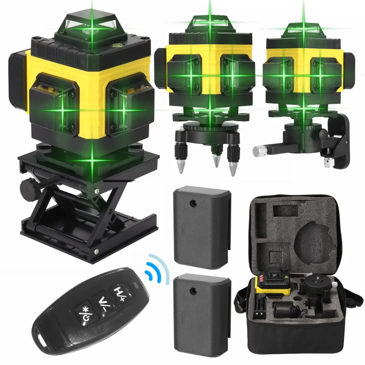 Niveau laser vert 16 lignes autonivelant
