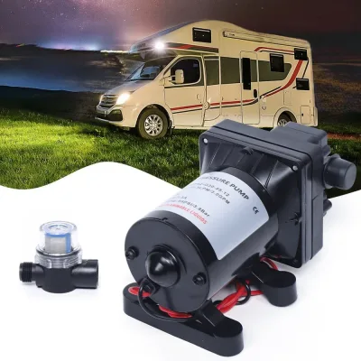 Pompe à eau à membrane 12 V auto-amorçante noire