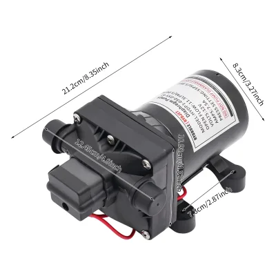 Pompe à eau à membrane 12 V auto-amorçante noire – image 2