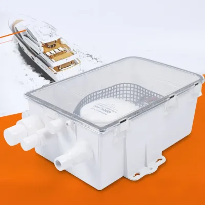 Pompe de vidange de douche 12 V blanche – image 2