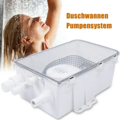 Pompe de vidange de douche 12 V blanche – image 3