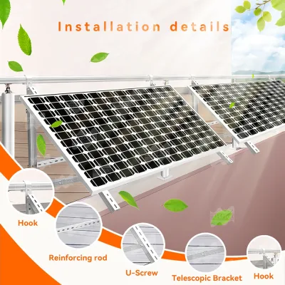 Support de panneau solaire triangulaire réglable – image 2